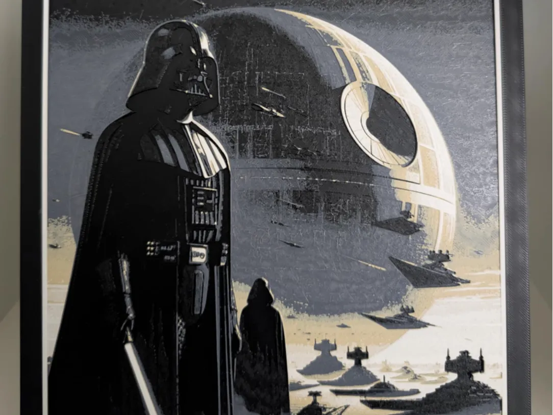 Darth Vader death star 4 colors