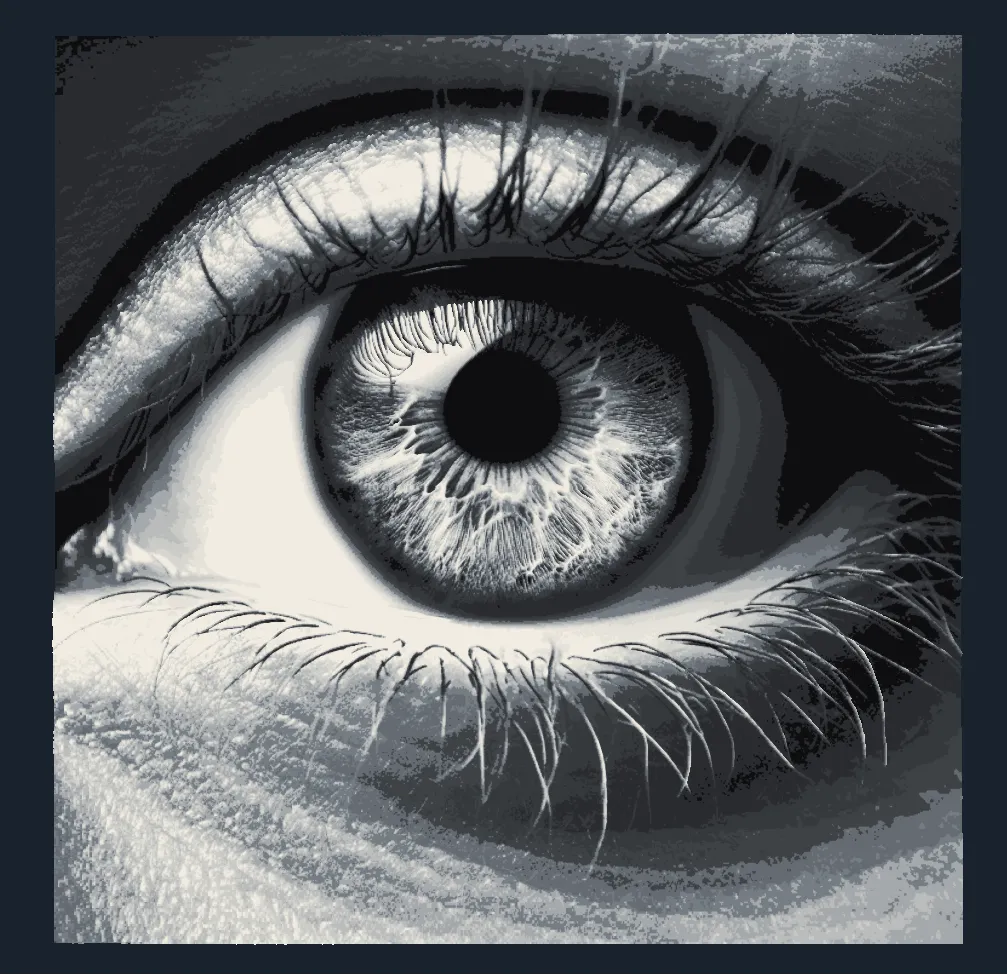 The Eye - Hueforge 4 color filament painting