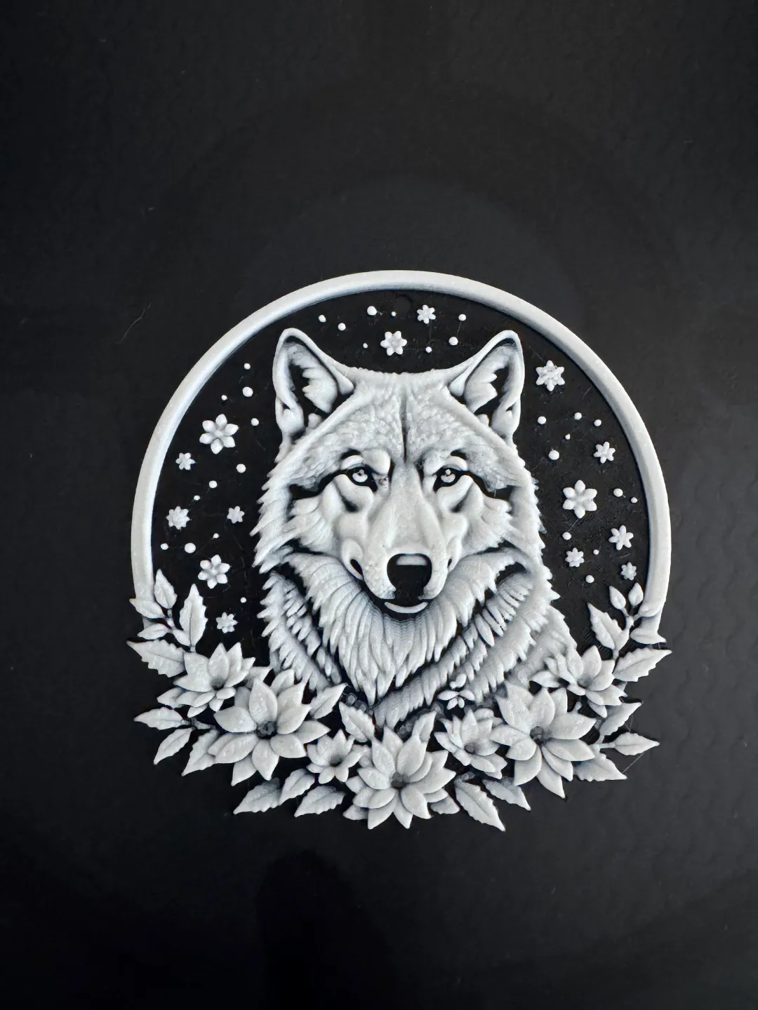 Christmas Wolf Decoration