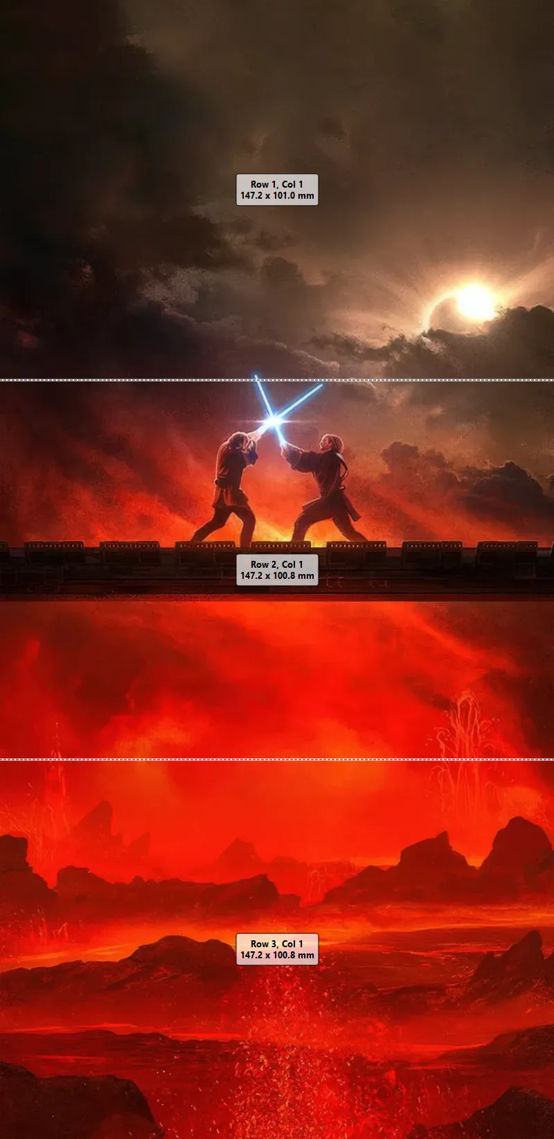 Anakin vs. Obi Wan - Hueforge/3-Piece Hugeforge