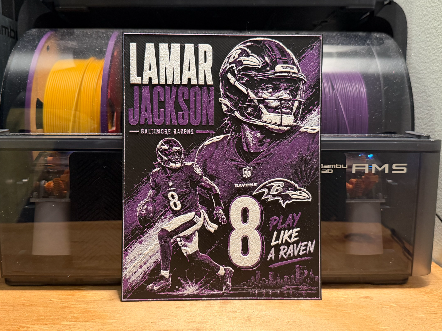Lamar Jackson Poster HueForge