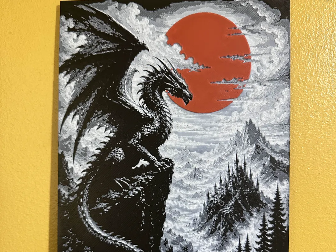 Blood Moon Dragon Hueforge