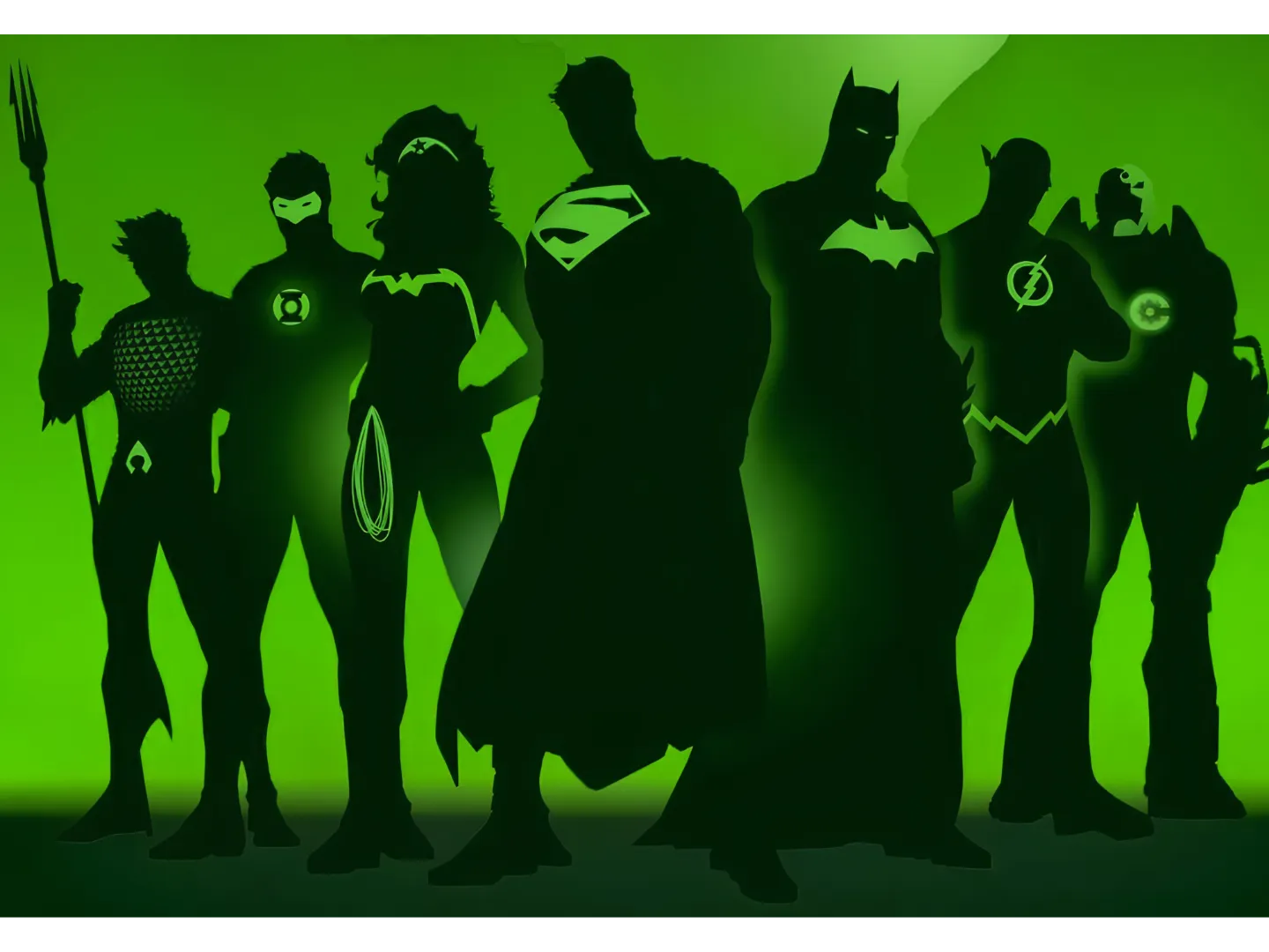 Justice League Green Silhouette