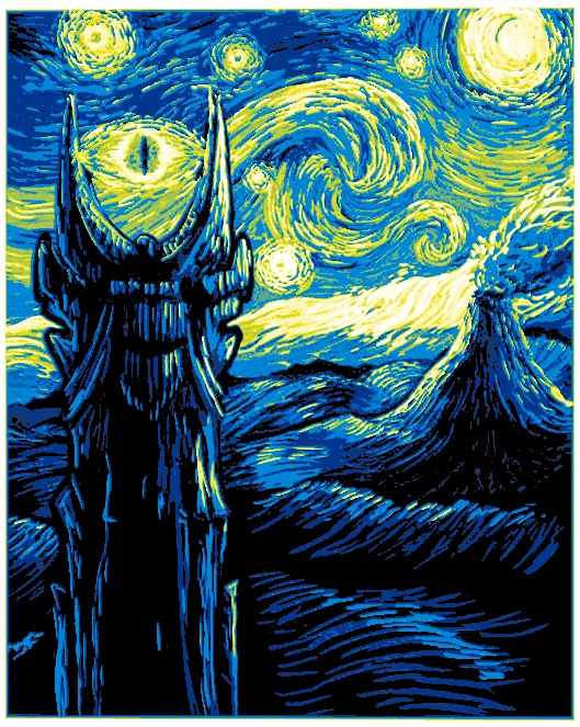 Hueforge - Lord of the Rings - Starry Night Mordor