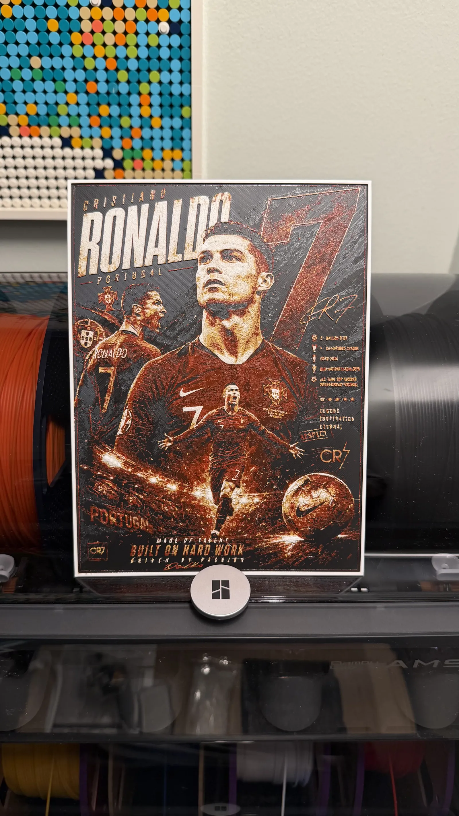 Ronaldo Portugal World Cup Player HueForge