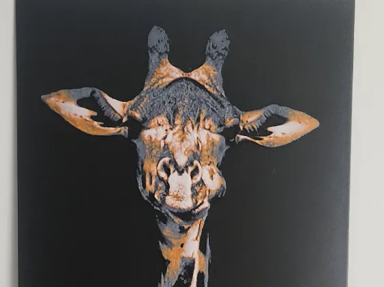 Beautiful Giraffe Hueforge **Fast Print**