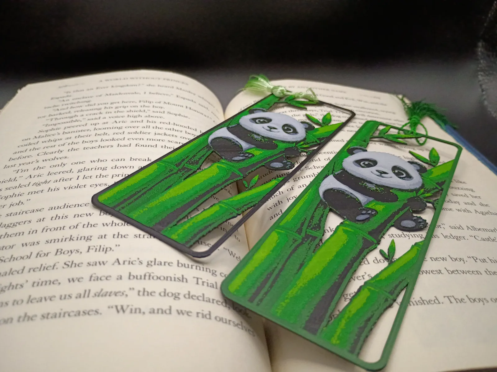 Panda V2, Framed Cutout Bookmark