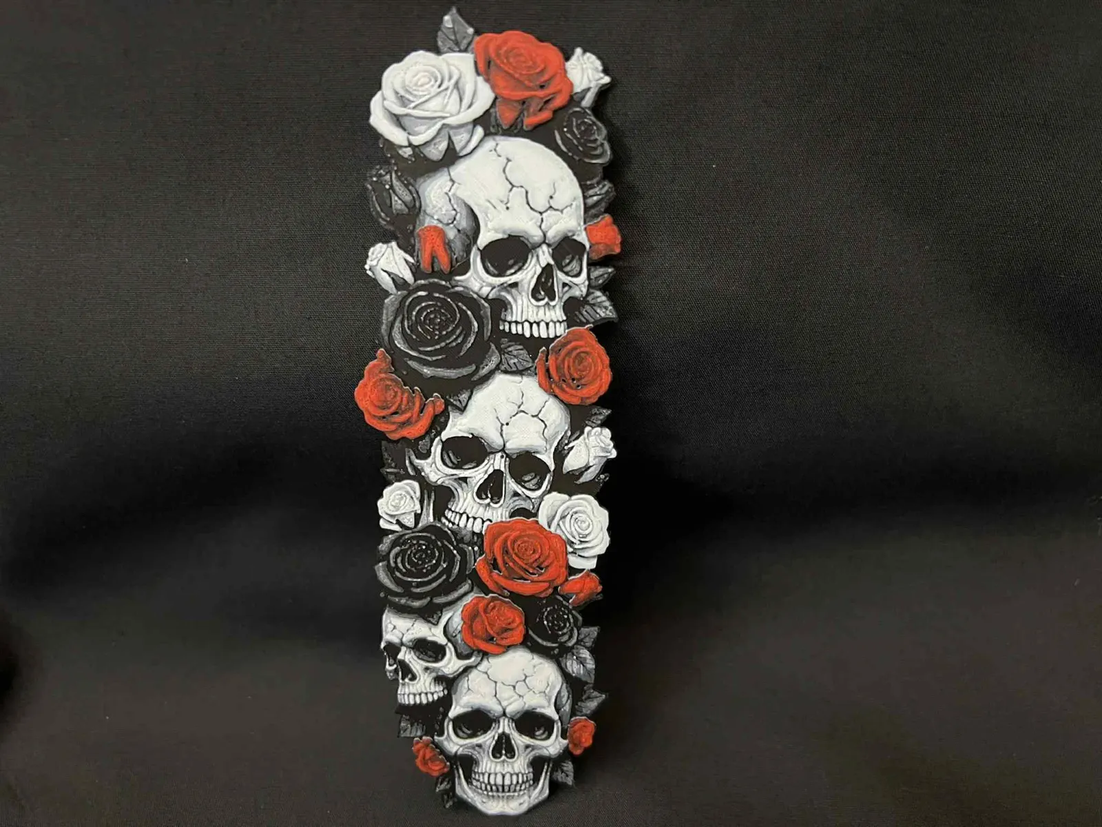 Skulls x 3 Roses Bookmark
