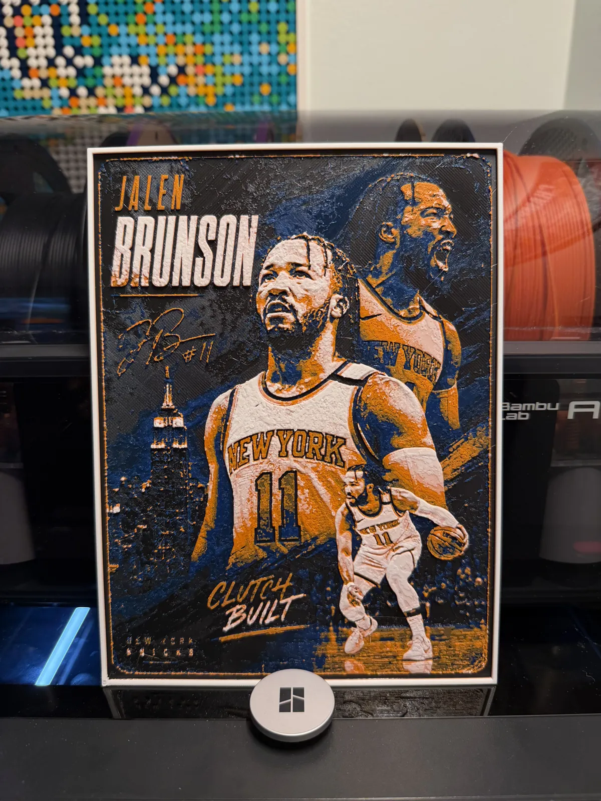 Knicks - Jalen Brunson Player Card HueForge