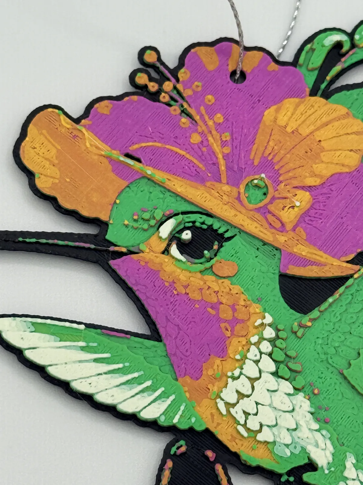 Fancy Hummingbird Wall Art and Ornament Hueforge