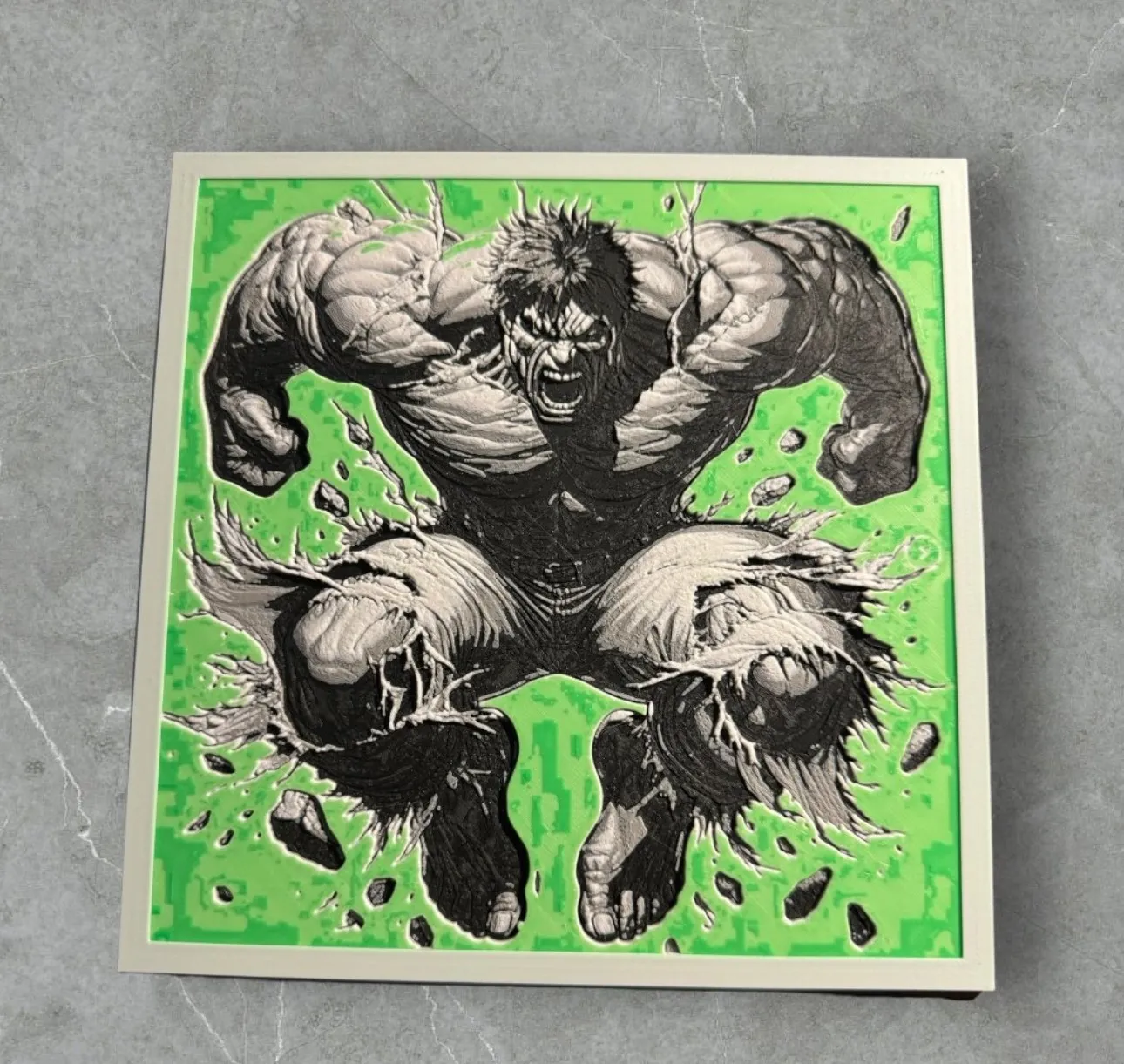 Hulk Hue forge print
