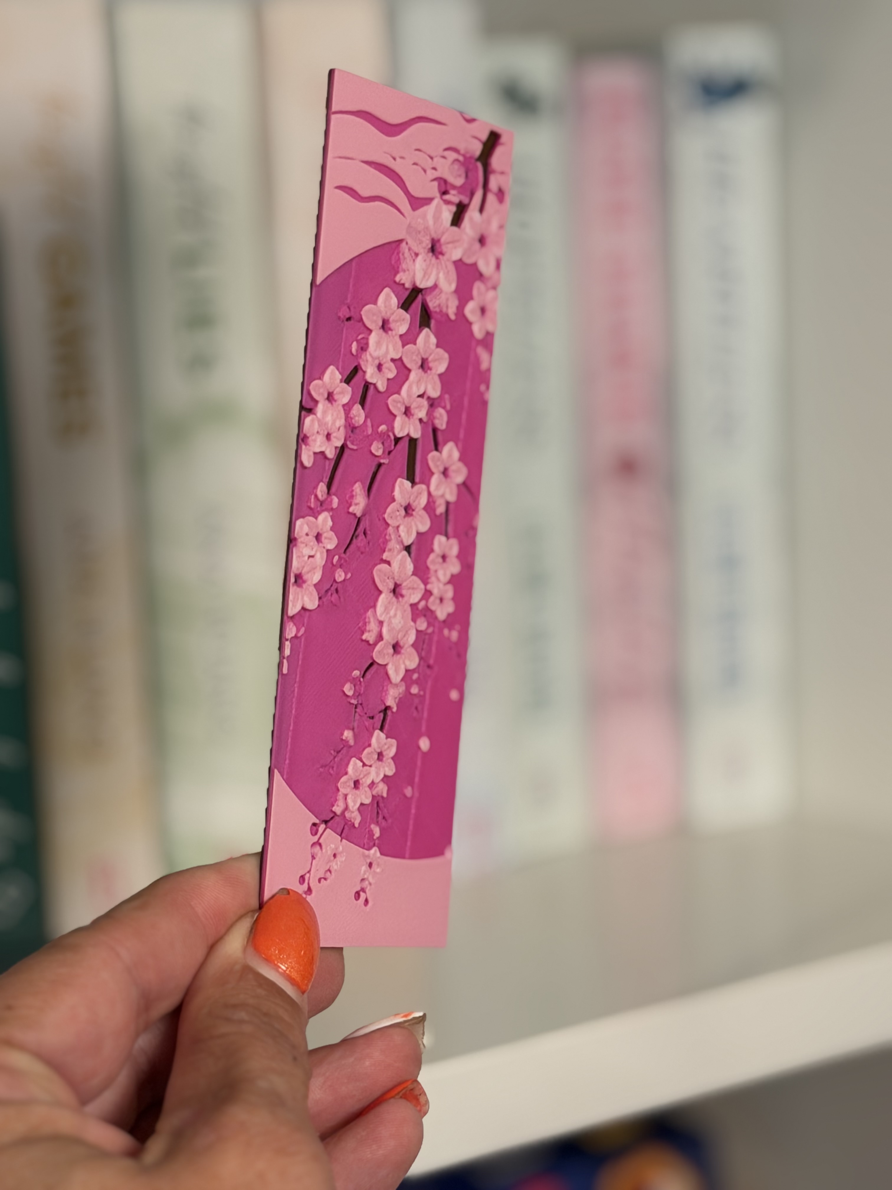 Cherry Blossom | HueForge Bookmark