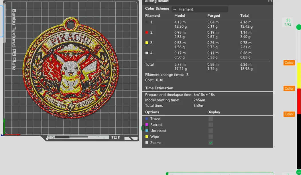 Pokemon - Pikachu Medallion - 4 Colour