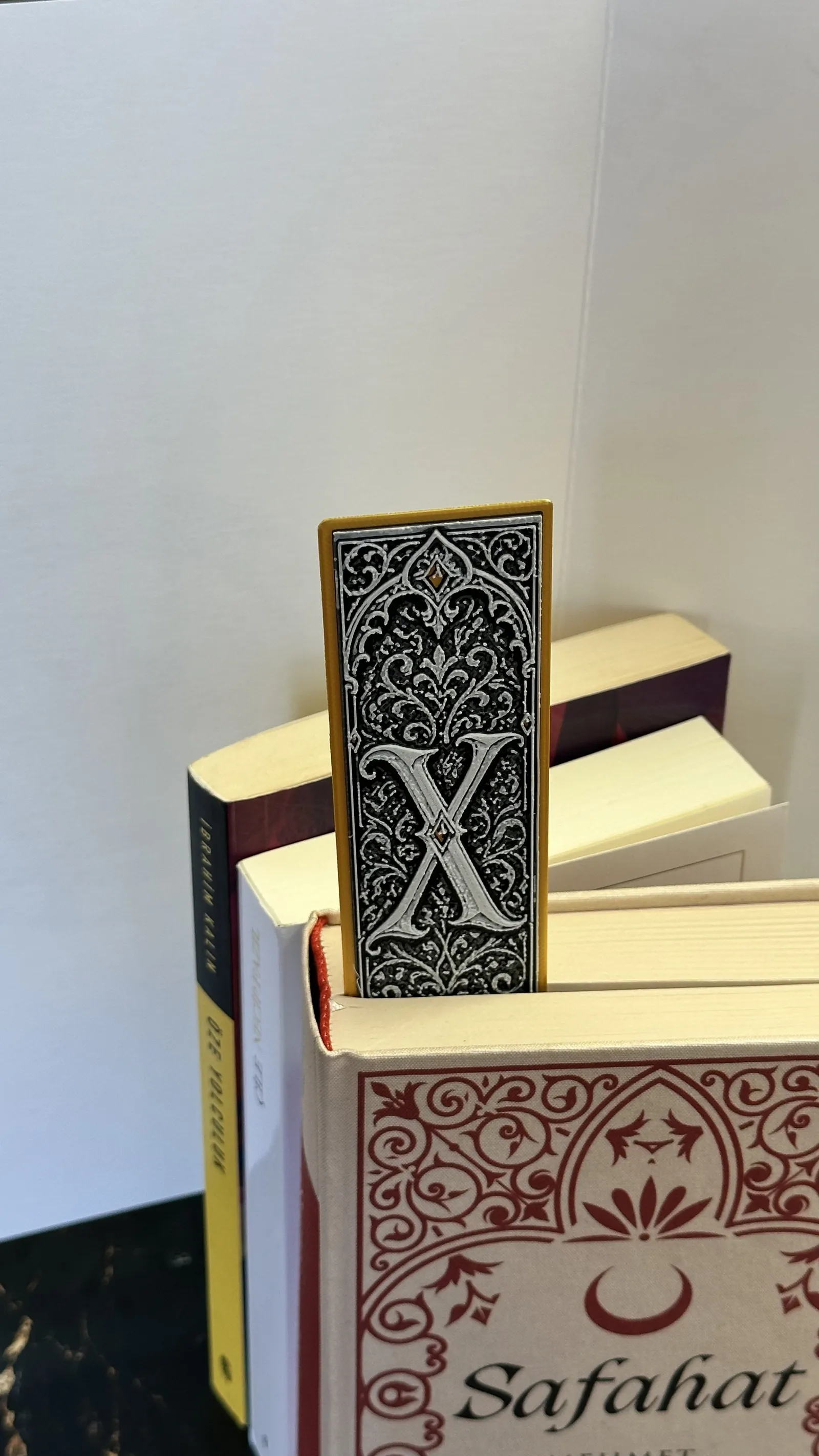 Gothic Letter X Bookmark - HueForge Alphabet