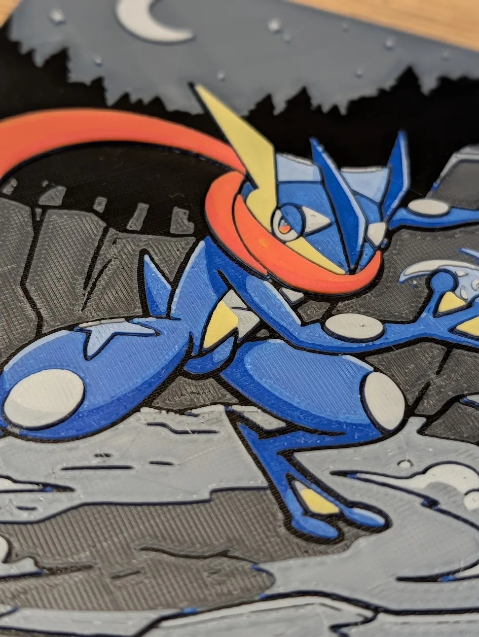 Greninja Hueforge & Frame