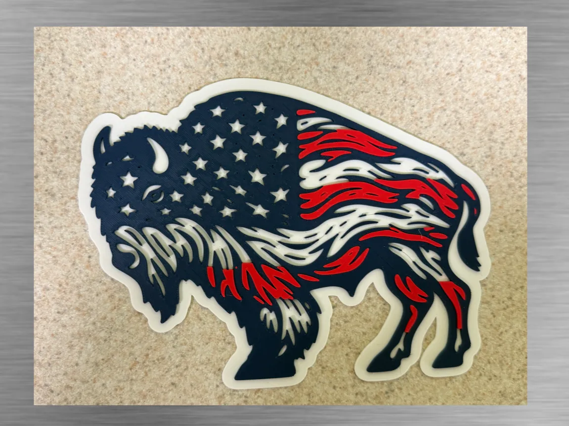 Patriotic-Freedom Bison