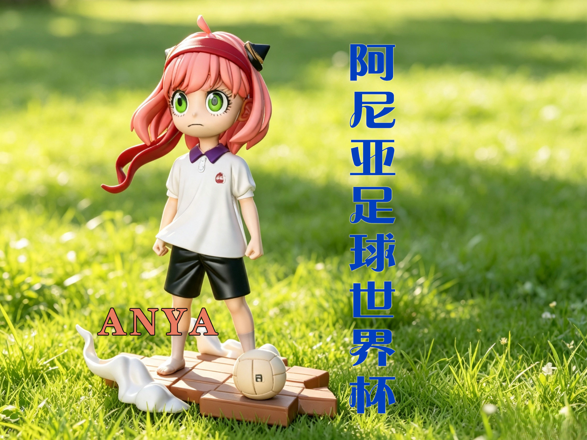 阿尼亚COS足球世界杯anya动漫女孩间谍过家家动画人物