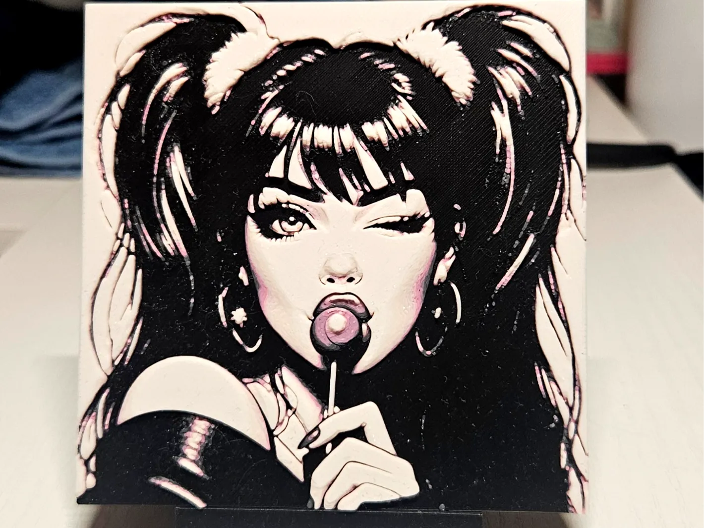 Girl with lollipop