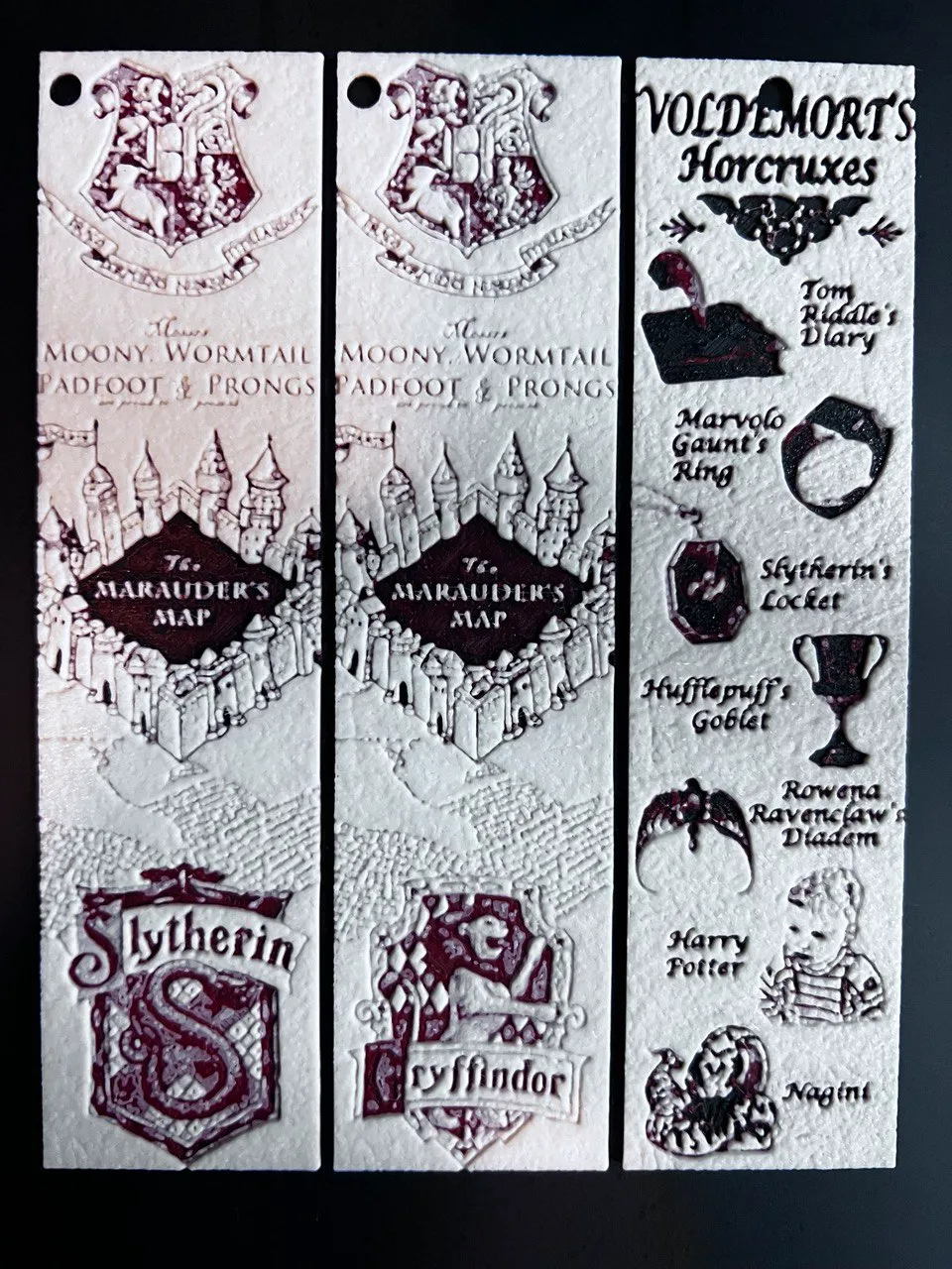 Set 3 bookmarks Harry Potter Hueforge