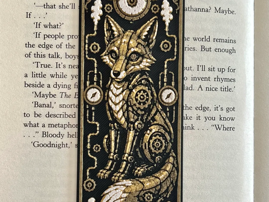 Clockwork Fox Bookmark