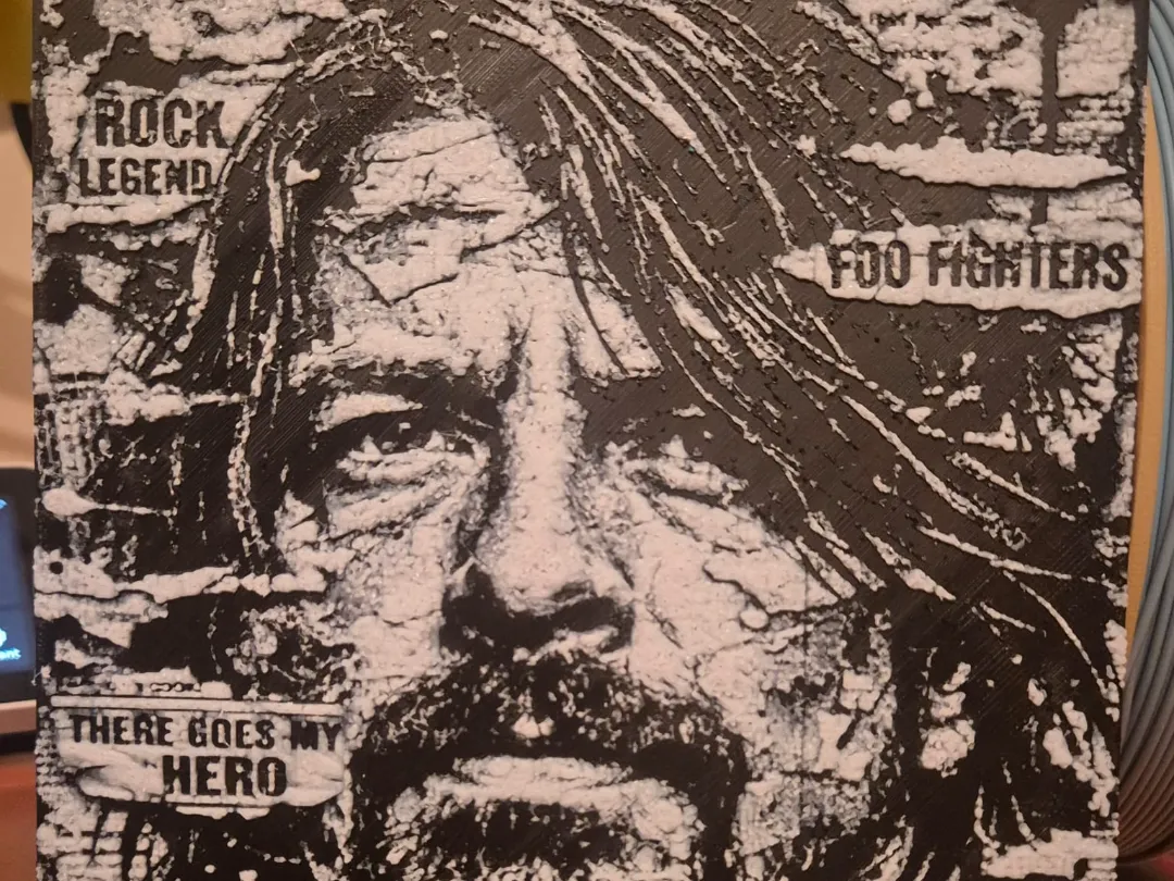 Dave Grohl newspaper hueforge