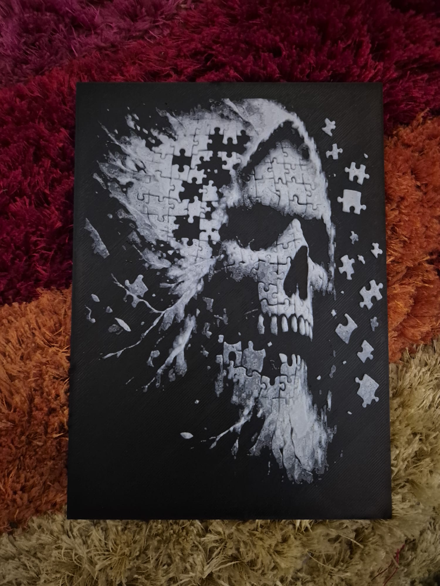 jigsaw skull hueforge