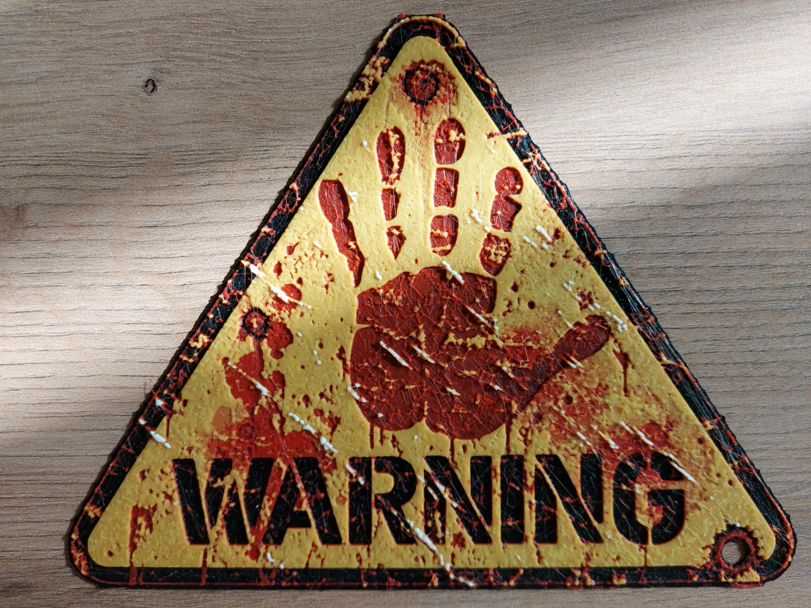 Warning Sign Hueforge