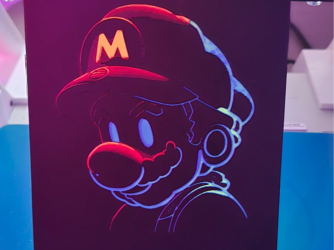 Mario Neonlike HueForge