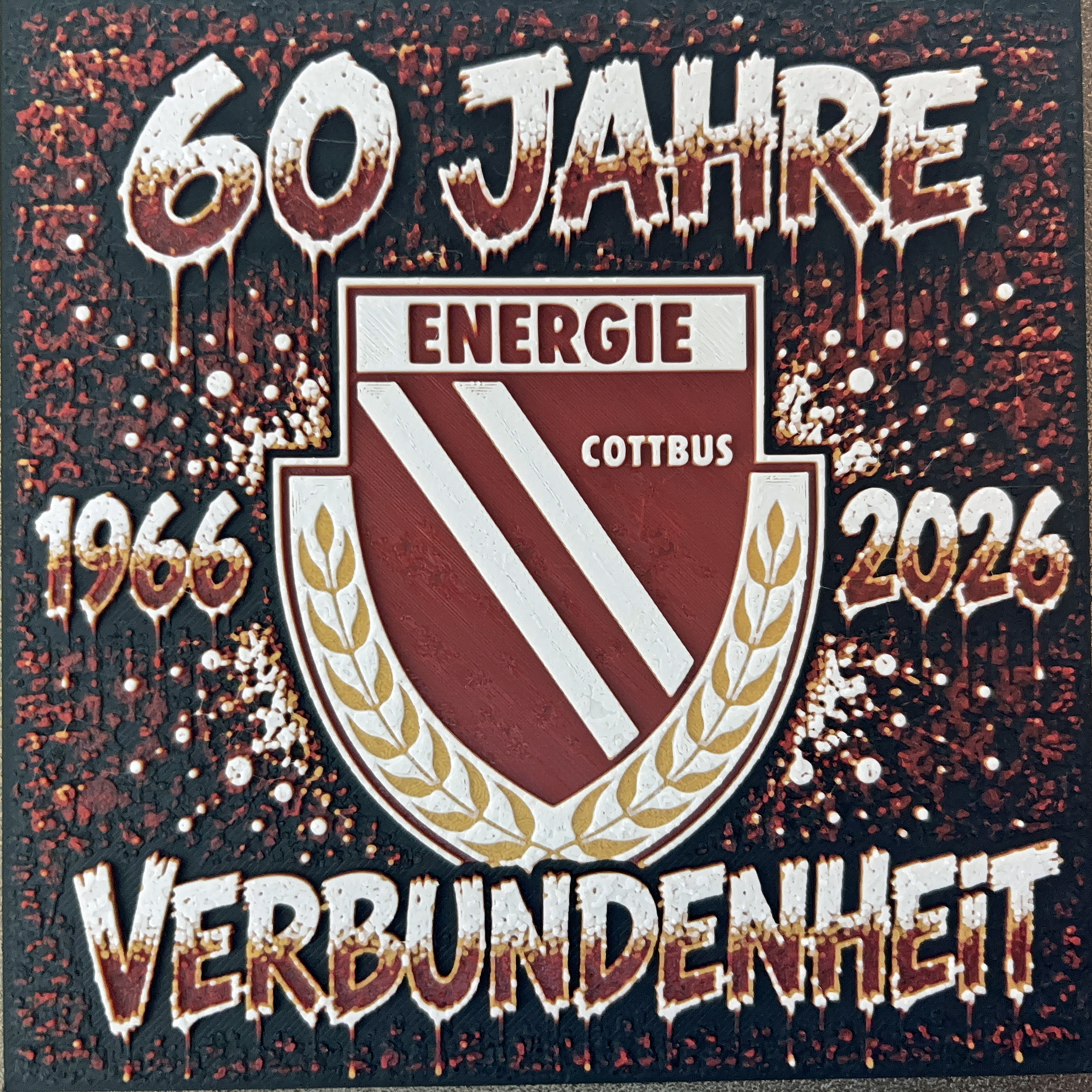 Energie Cottbus 60 Jahre Graffiti Hueforge