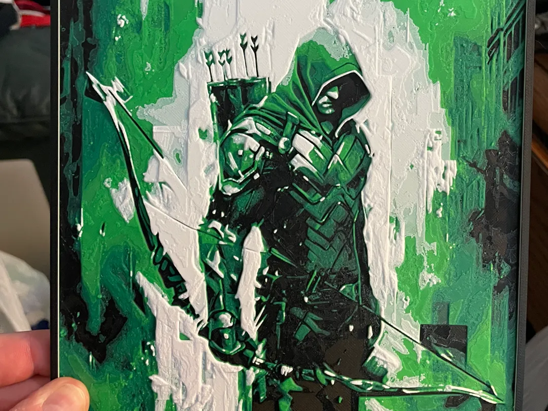 Green Arrow Hueforge