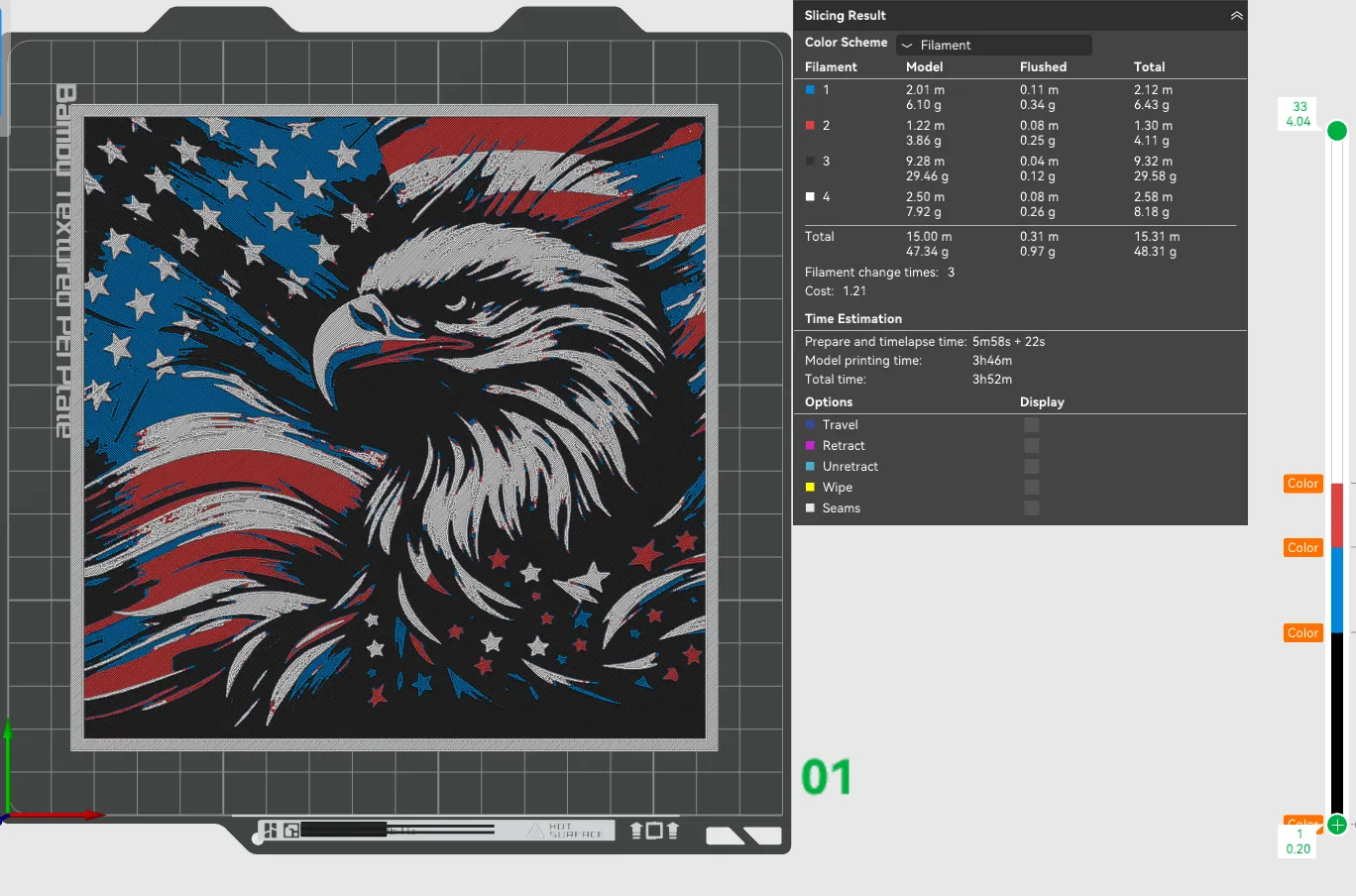 American Eagle Flag - Hueforge (V2)