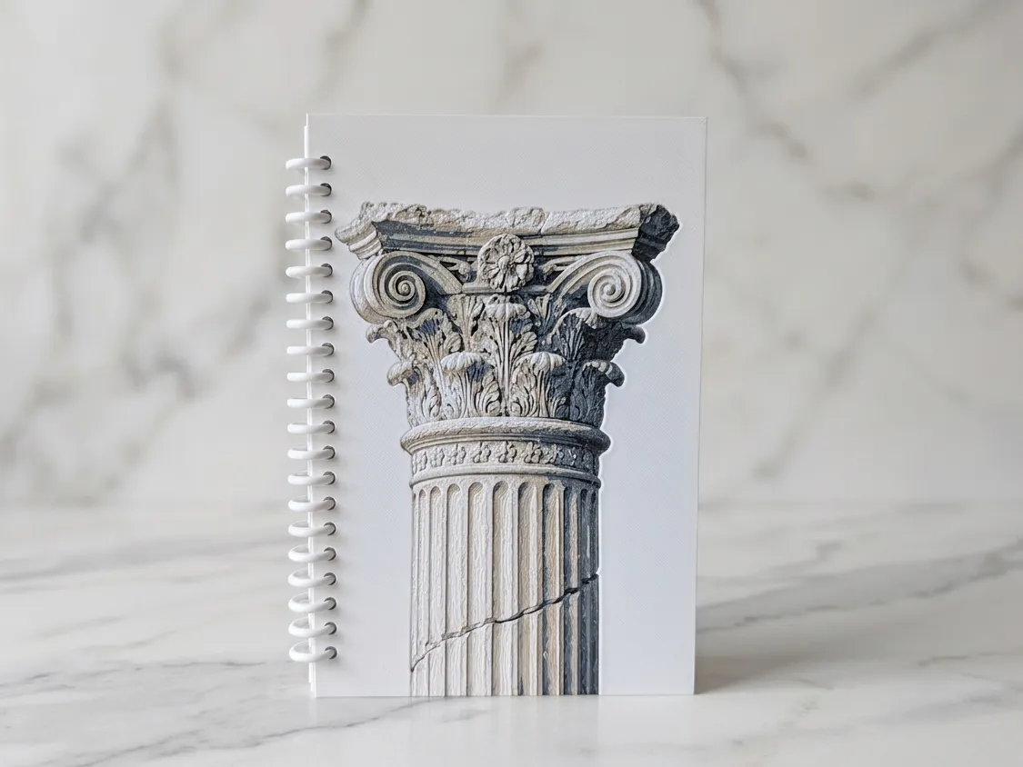 Ancient Greek Column Notebook Cover