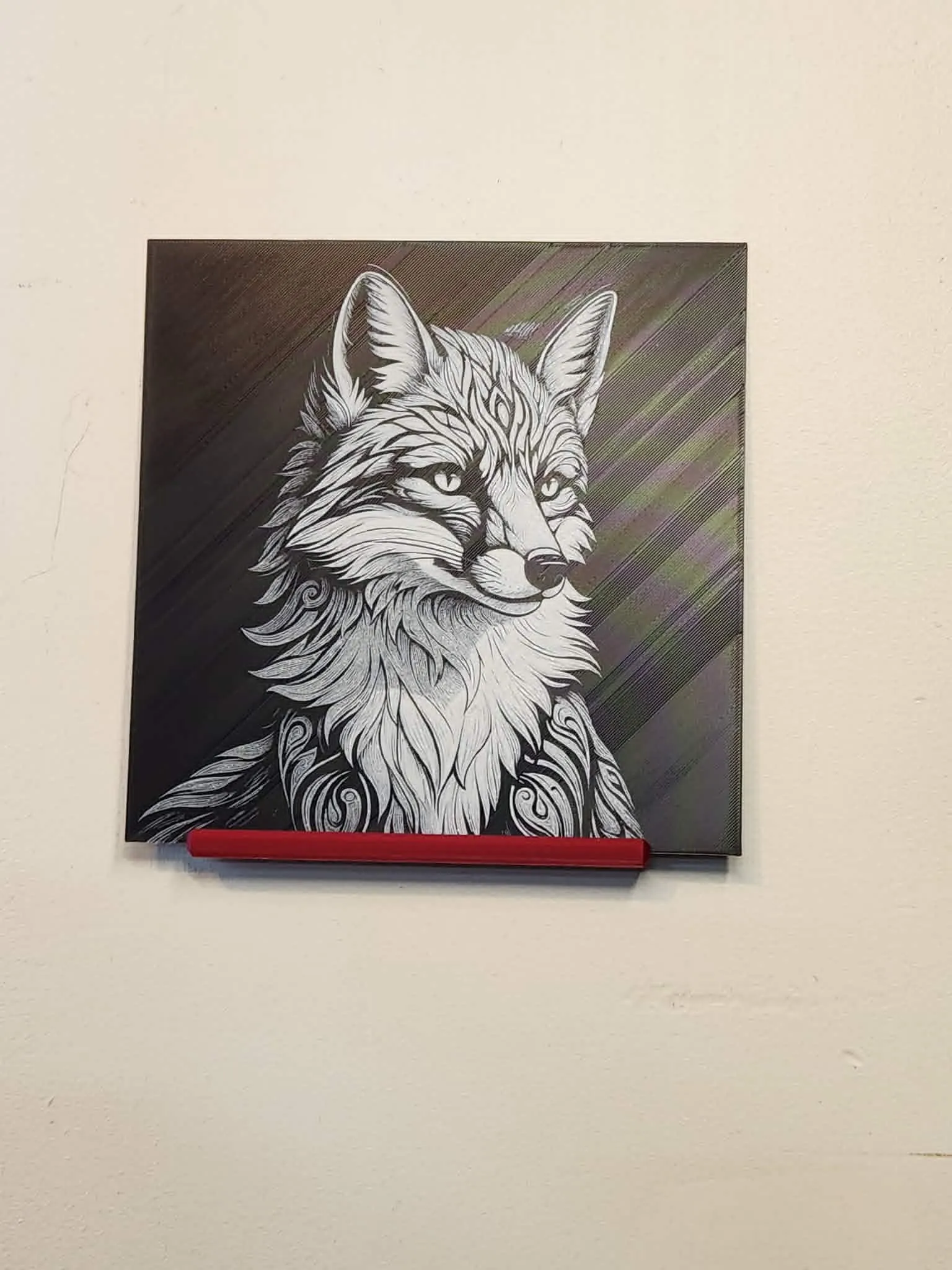 Hueforge - Detailed Ornate Fox Head Portrait