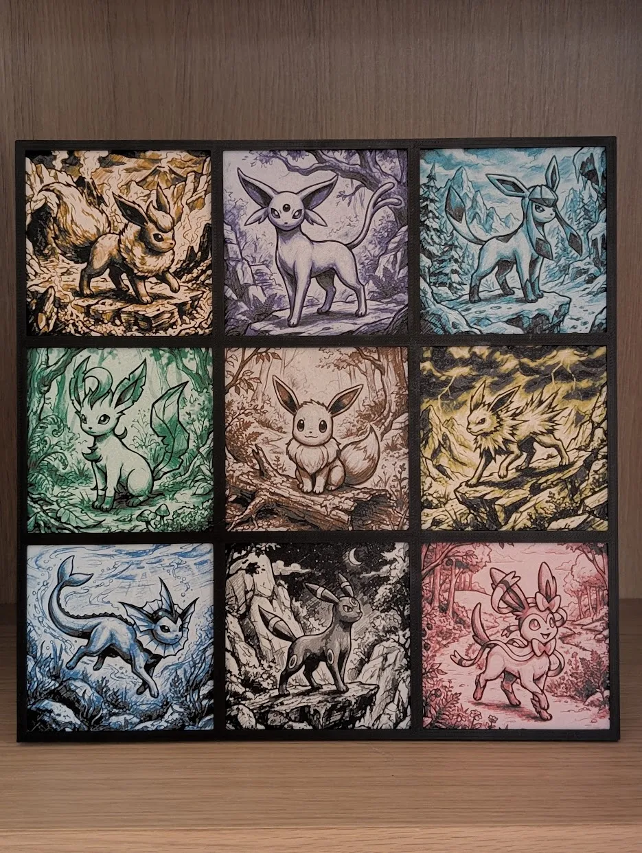 Eeveelution Pokemon Hueforge & Frame