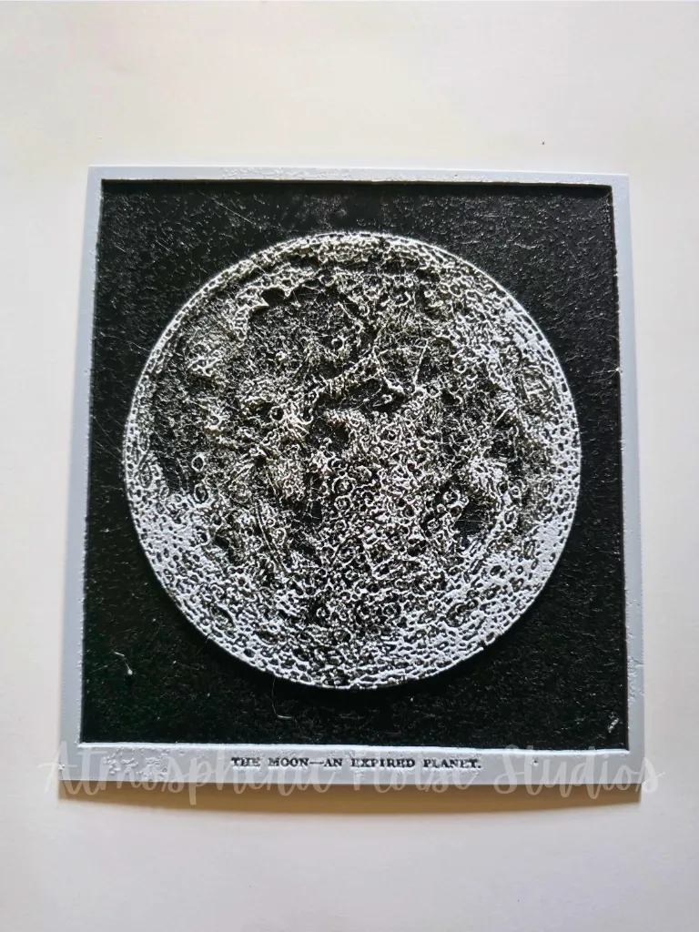 The Moon Vintage Hueforge Wall Art Print
