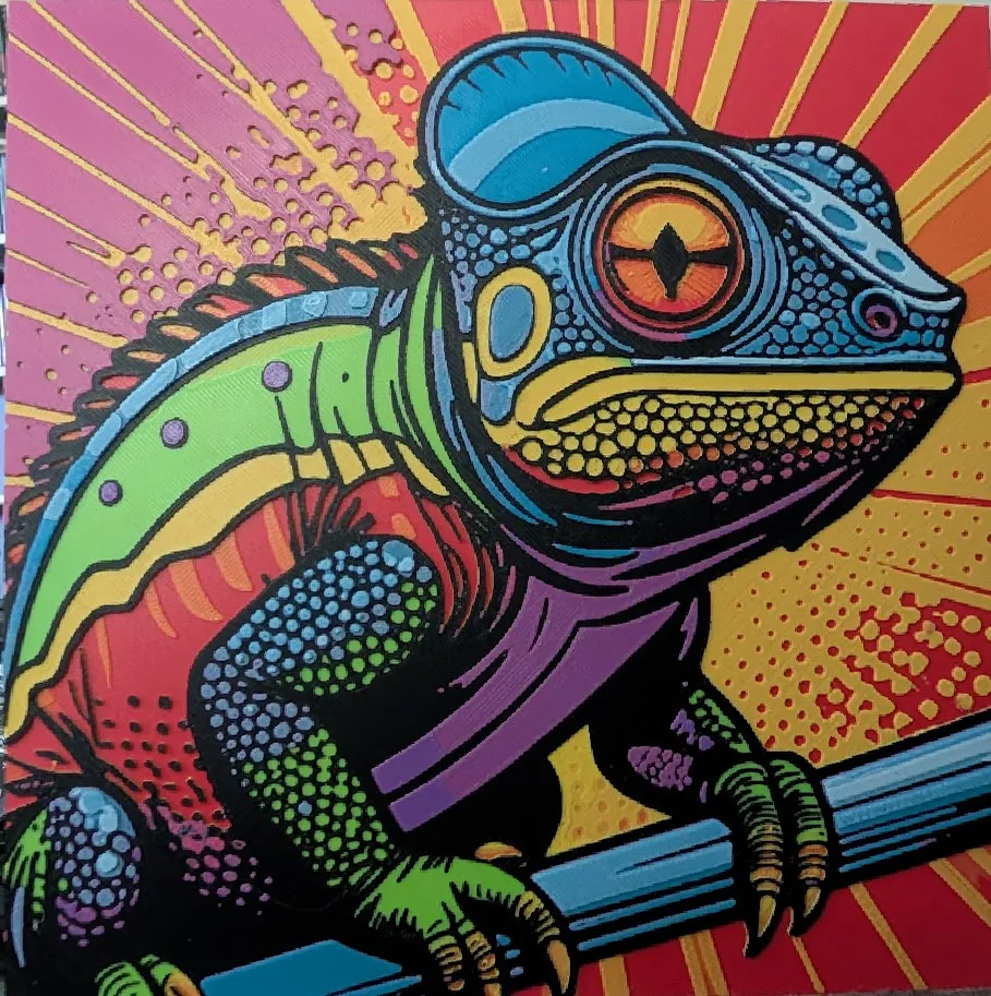 Chameleon Pop Art