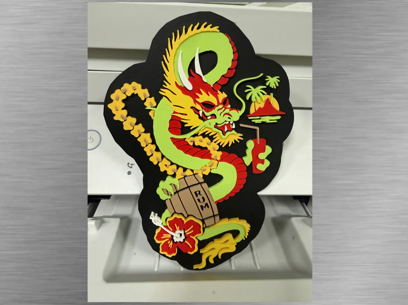 Tiki Art-Rum Dragon Cutout
