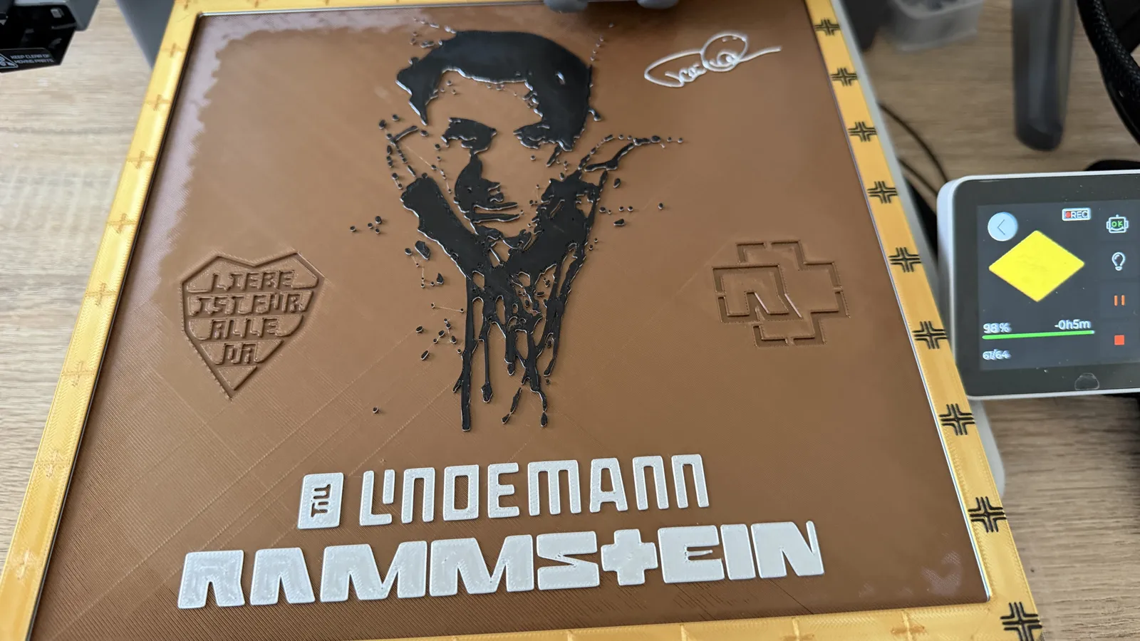 Till Lindemann / Rammstein Tafel