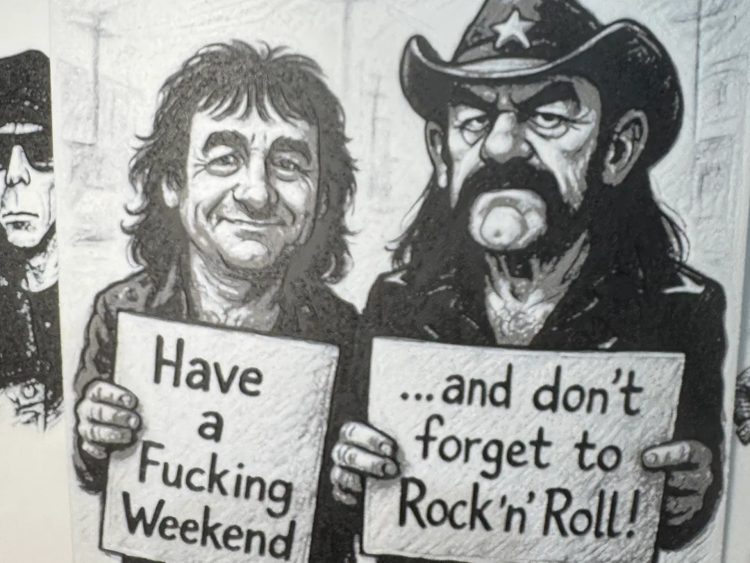 Hue Forge Karikatur Lemmy Weekend