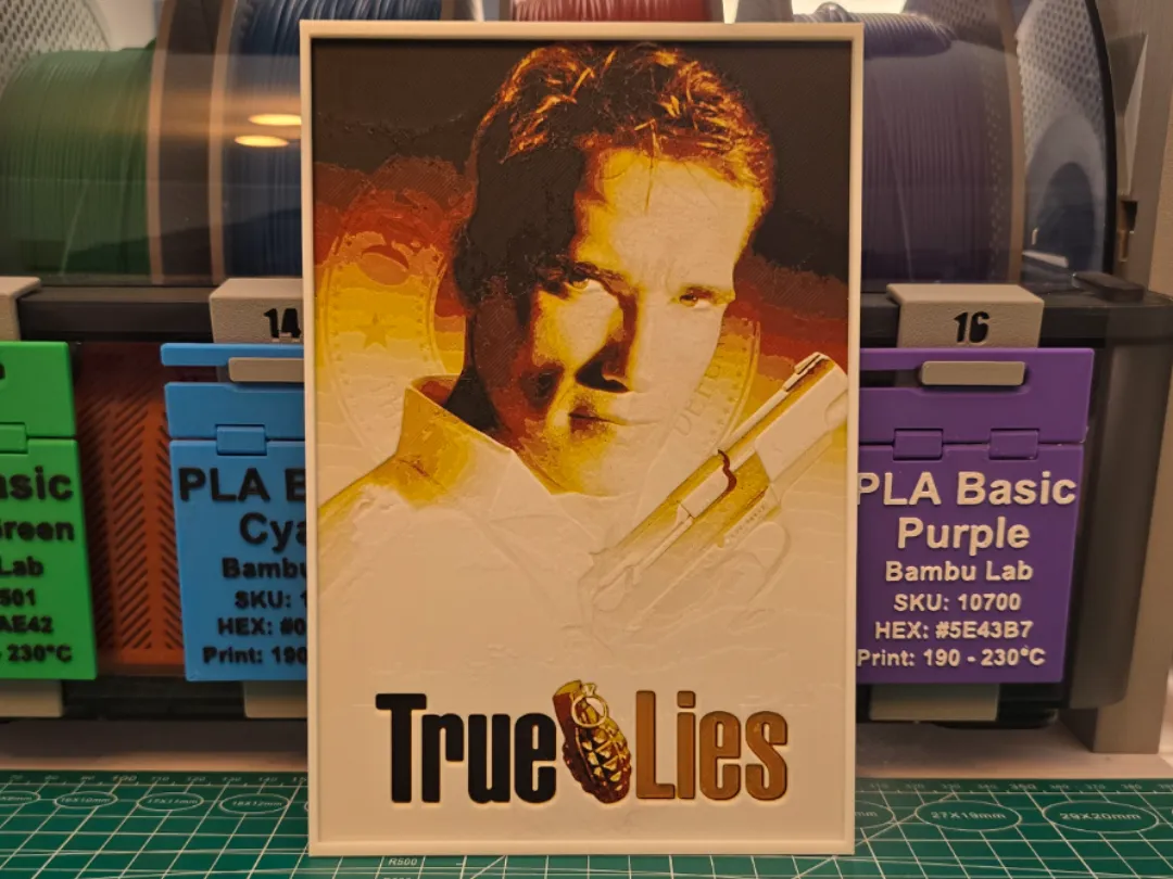 True Lies Movie Poster - Hueforge Art
