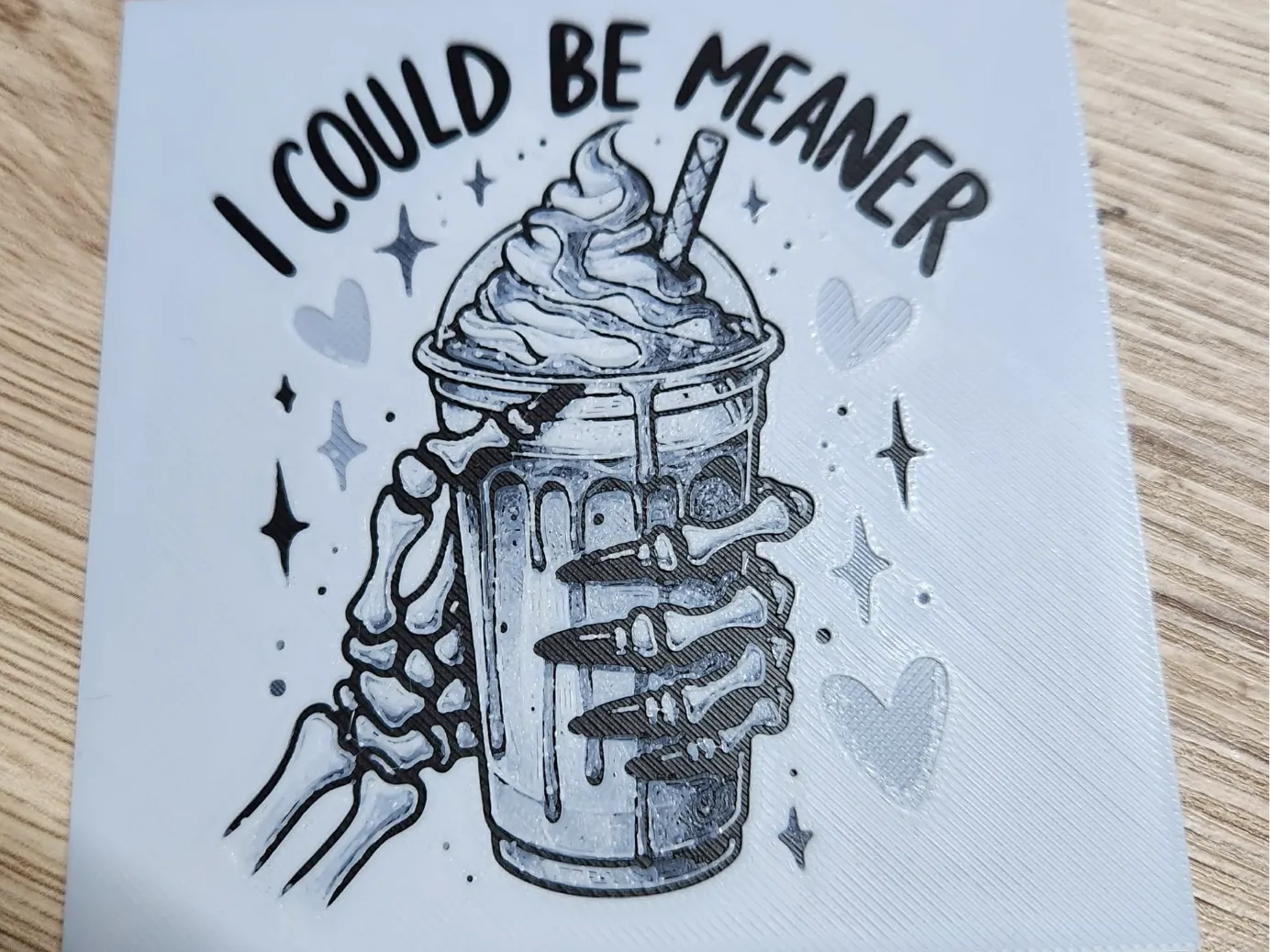 Coaster - Hueforge - i could be meaner