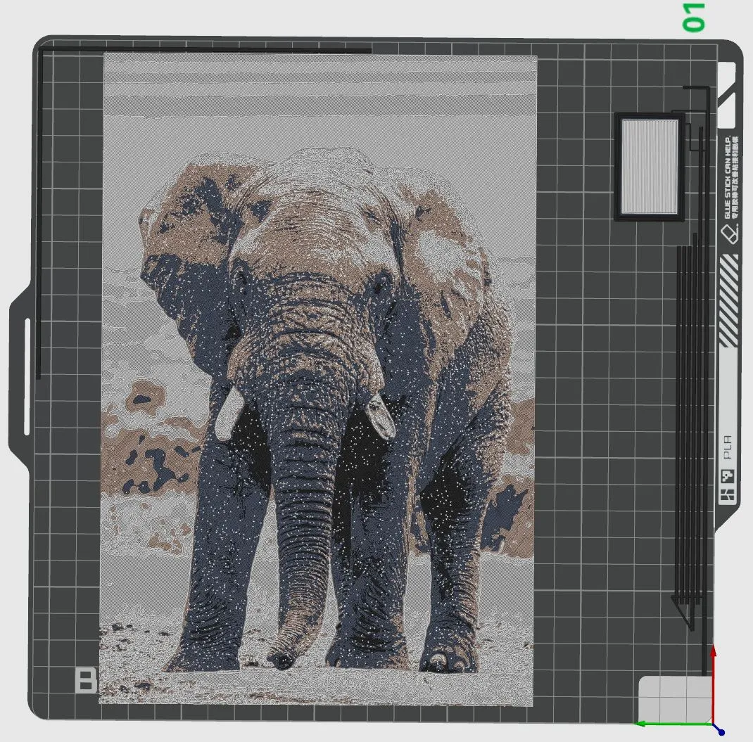 Hueforge Elephant