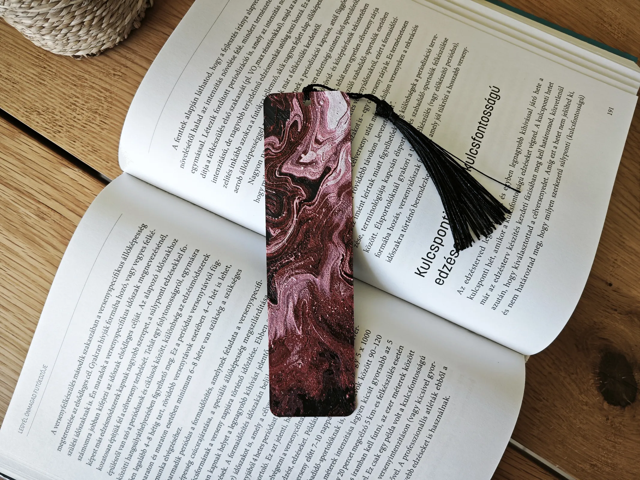 Crimson Flow Bookmark