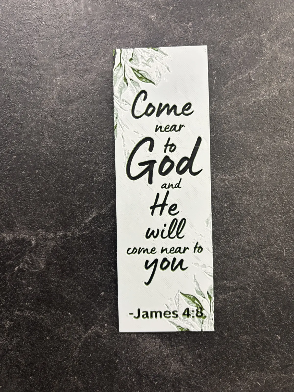 James 4.8 Proverb Bookmark Hueforge