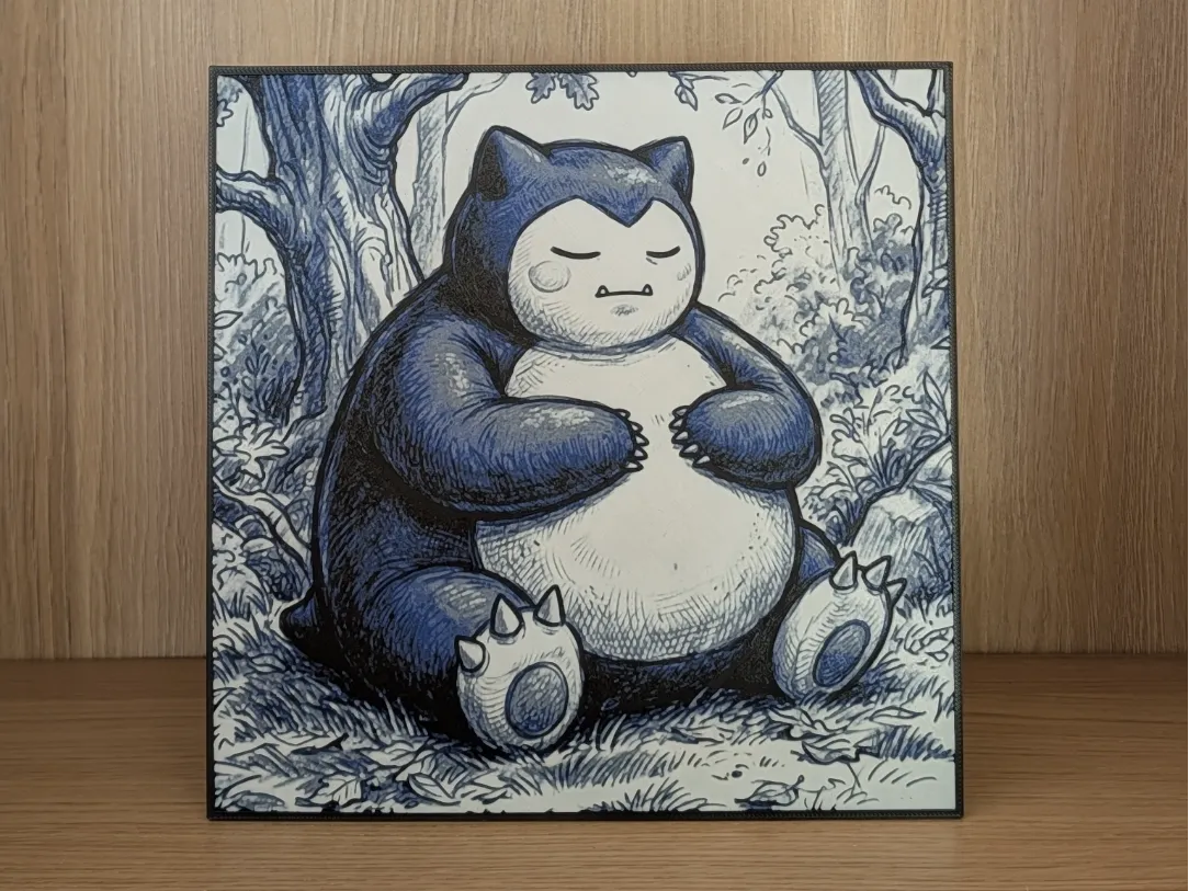 Snorlax Hueforge & Frame