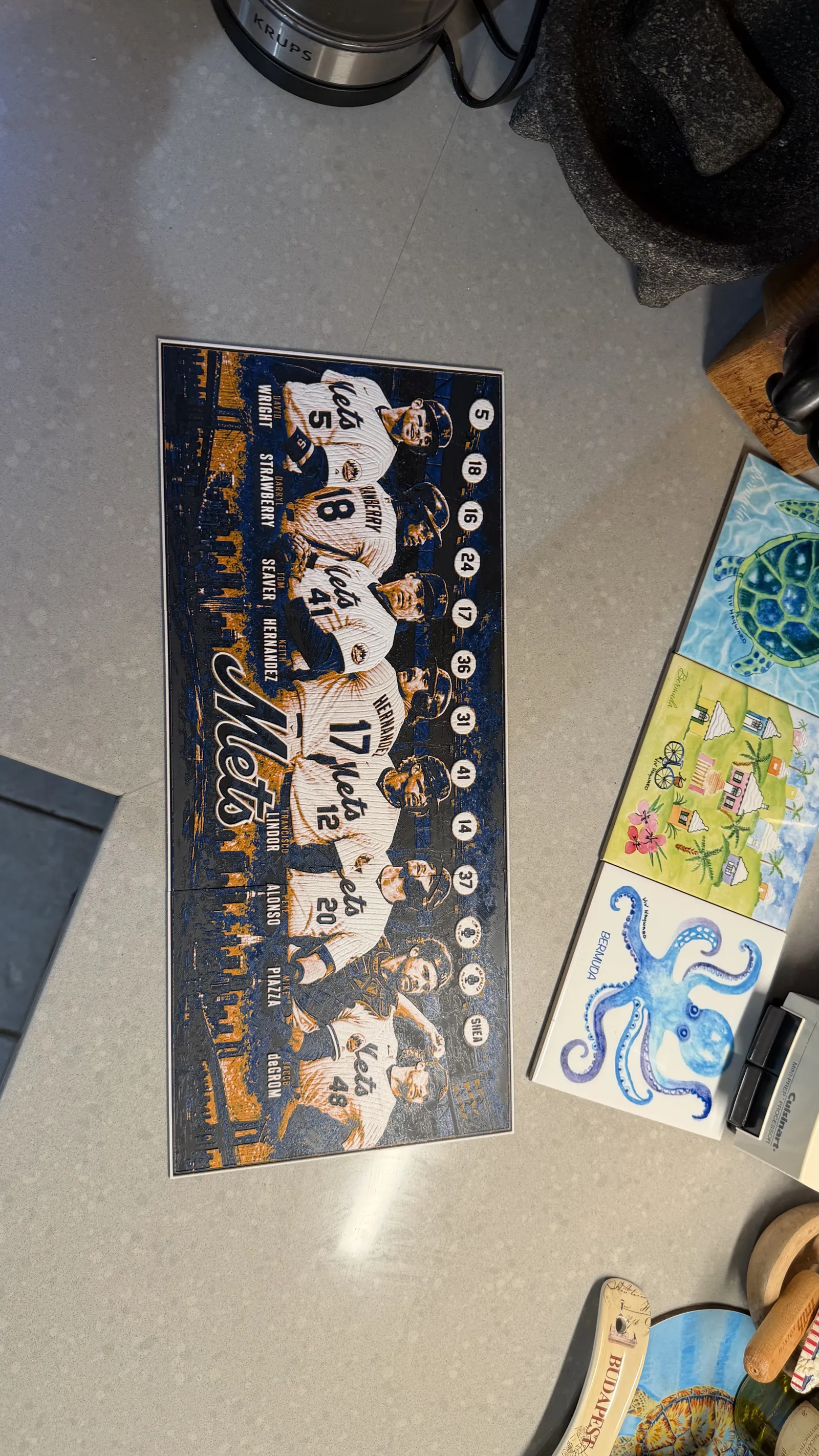 NY Mets Multi Panel HueForge Poster