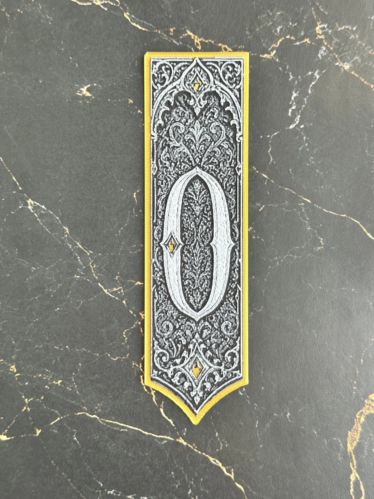 Gothic Letter O Bookmark - HueForge Alphabet