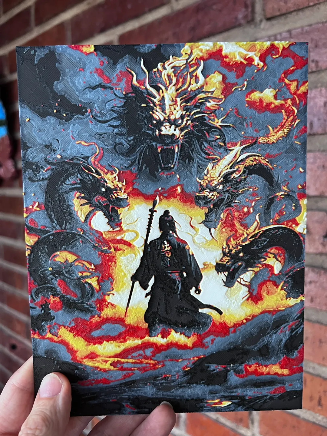 Samurai and dragons Hueforge