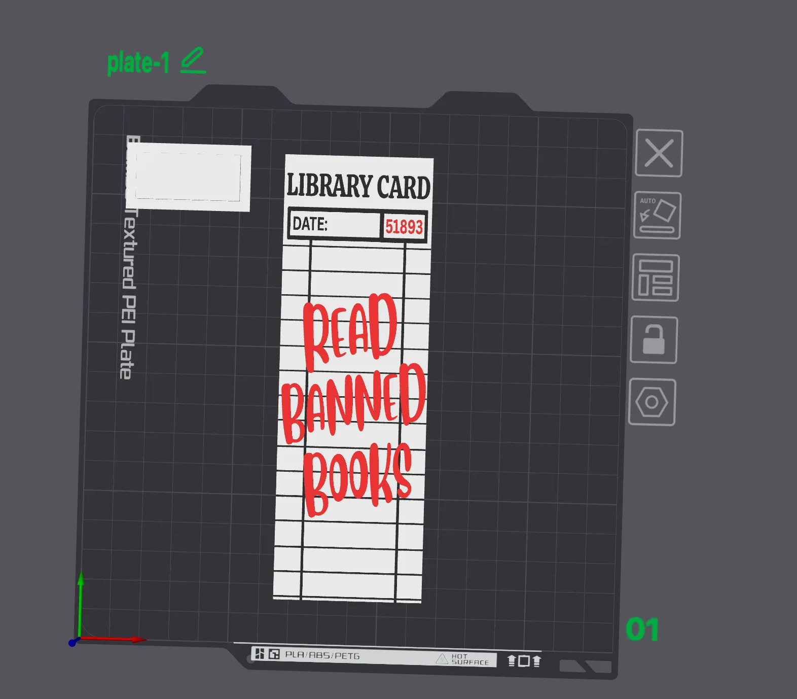 Read Banned Books – Library Card Bookmark