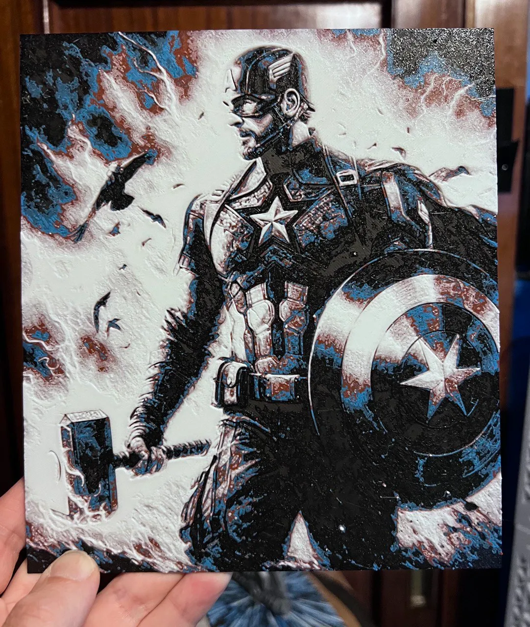 Captain America Hueforge